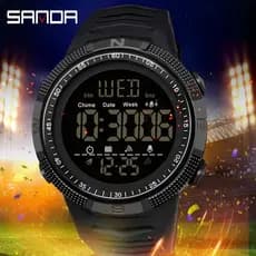 Sanda À Prova D 'Água Relógio Cronógrafo De Luxo Display LedSanda À Prova D 'Água Relógio Cronógrafo De Luxo Display Led