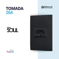 TOMADA 20A LINHA SOUL PREMIUM - ROMAZI