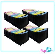 KIT 4 COLMEIAS M 10X15X35 EM TNT PRETO - PUPILAR