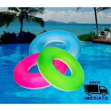 Bóia Inflável Circular Neon Redonda de Piscina 76cm para Criança e Adulto