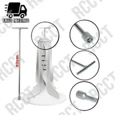 Chave T 10mm Longa 62cm para Maquina de Lavar Agitador Brastemp Electrolux