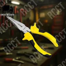 Alicate Bico Reto 6″ Profissional Isolado Antiderrapante Alta Precisão