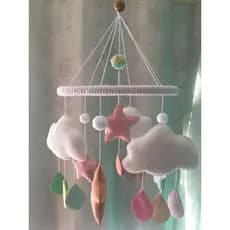 Decoração de quarto infantil bebe chuva de amor doce sonho
