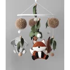 mobile de berço infantil bichinhos da floresta