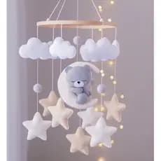 Móbile de berço Urso na lua Doce Sonho
