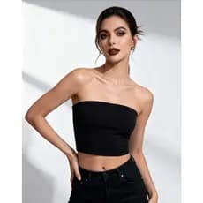 Top Tube Cropped Feminino com Forro Interno para Máximo Conforto