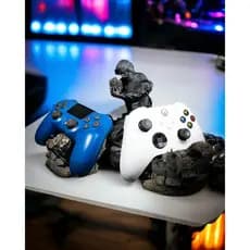 [Suporte Controle PS4 PS5 Xbox] Soldado com Barricada Gamer Decorativo - 2 Controles