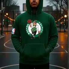 Moletom Basquete Celtics Blusa de Frio com Capuz Estampada Algodão Várias Cores Oferta