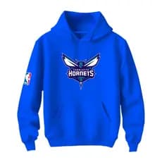 Moletom Canguru Charlotte Hornets Blusa Basquete Masculina Estampada em Algodão Premium