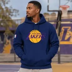 Moletom Canguru Los Angeles Lakers Blusa de Frio Time Basquete Oferta Inverno Várias Cores