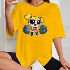 Camiseta Feminina Lindinha Camisa Super Poderosas Blusão 100% Algodão Premium Várias Cores Oferta