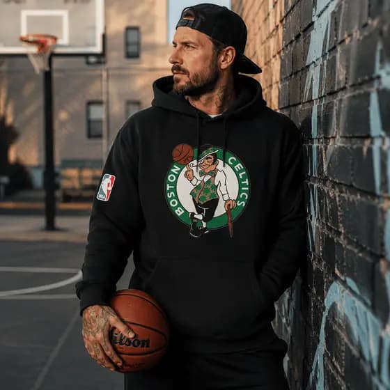 Moletom Canguru Boston Celtics Blusa Basquete Masculina Estampada Time 100% Algodão Premium