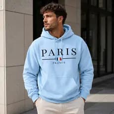 Blusa Moletom Canguru Paris France Unissex com Bolso e Capuz Premium Confortável Oferta