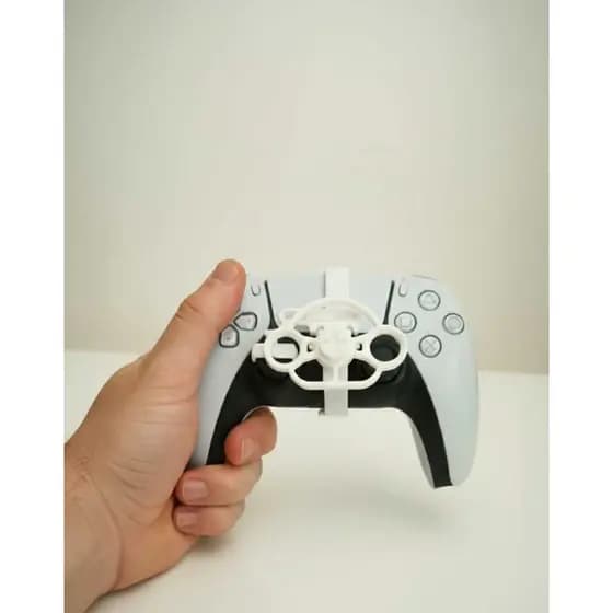 Mini Volante Para Controle Playstation 5 Ps5 Adaptador BrancoMini Volante Para Controle Playstation 5 Ps5 Adaptador Bran