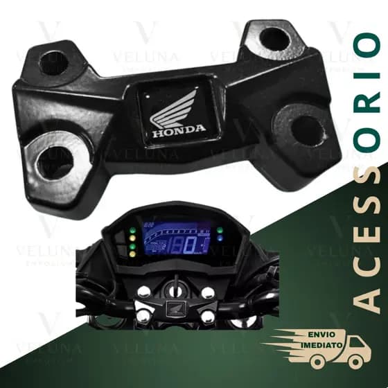 Cadeado de Mesa Guidão Trava Acessório para Moto Fan Titan Cg Start 150 160 Mesinha Original Preto