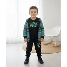 Roupa de frio infantil menino Trio importado moletom flanelado 3 a 4 anos