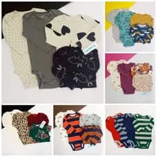 Kit body manga longa bebê menino e menina Original Importado RN a 24 meses