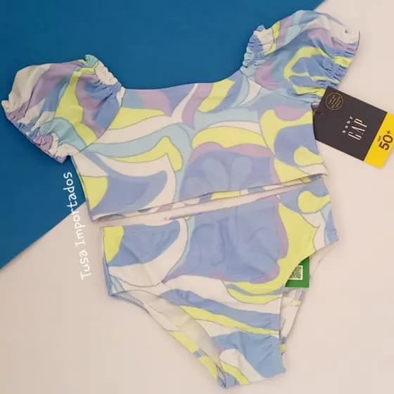Roupa de banho praia bebe menina Original Importado Infantil 3 anos Com proteção solar UV50