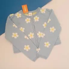 Cardigan azul floral Gymboree Importado original 6 anos
