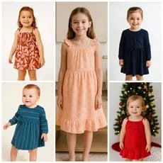 Vestido infantil arrumadinho menina 6 meses a 6 anos