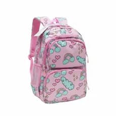 Novidade Mochila grande feminina Infantil Arco íris volta as aula - Envio Imediato