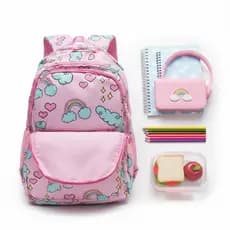 Novidade Mochila Escolar Arco íris infantil Costas Grande Volta As Aulas Promoção