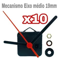10 Peças Para Relógio De Parede Grande Pilha Quartz 19mm