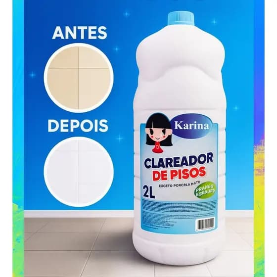 Clareador Mágico De Piso Azulejo Liso E Rústico Karina 2L