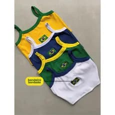 Cropped Brasil Blusa Feminina Regatinha Copa do Mundo 2026 Alcinha