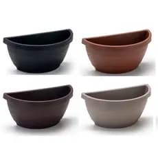 Kit 6 Vaso de Parede Meia Lua 3,3 Litros – Para Plantas e Decoração