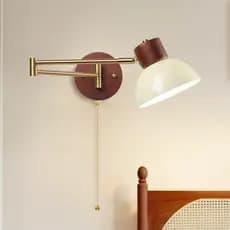 Vintage Dobrável Balancim Led Luz De Parede Nordic Quarto Cabeceira Leitura Adequado Para Sala Estar Estudo