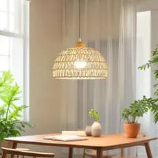 Nordic Rattan Pingente Luz Minimalista Jantar Lustre De Teto Iluminação Para Casa Adequado O Quarto Café Cozinha Ilha