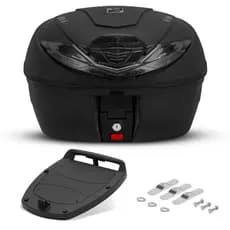 Baú Bauleto Moto Traseiro 35 Litros Smart Box 4 Universal Preto Lente Fumê - Pro Tork