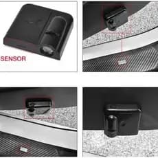 1 par led luzes  de porta do carro luzes de decoração carro sem fio lazer projetor luzes para carro SEM LOGO