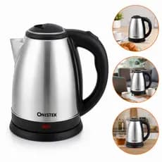 Chaleira Elétrica Inox 1,8L 110V Desligamento Automático Jarra Aço Inoxidável Ferve Água Rápido Cozinha Casa