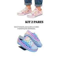 KIT 2 PARES INFANTIL