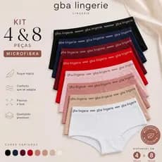 KIT 4 E 8 CUECA BOXER FEMININA EM MICROFIBRA COS LARGO SHORTINHO DE DORMIR COM CONFORTO E QUALIDADE
