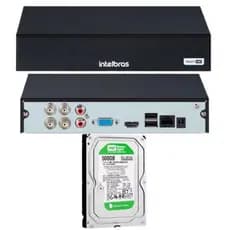 DVR Multi HD Intelbras MHDX 1104-C de 4 Canais C/HD 500GB