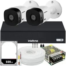 Kit 2 câmeras Intelbras VHL 1220 Full HD 20m DVR de 4 canais