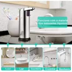 Dispensador Com Sensor De Sabonete Líquido Automático, Aço Inoxidável, Sensor Inteligente, 250ml, Lavagem Das Mãos, Higienizador Por Indução, Para Casa, Cozinha, Banheiro