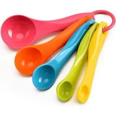 Kit Medidor De Cozinha Com 5 Peças Colher Medidor Para Cozinha Varias Utilidades 5 Colheres medido de 1ml a 5ml