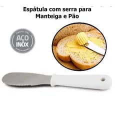 Espátulas Inox De Pão Com Serra Corta E Passa Manteiga Espátula de Serra Faca de Pão