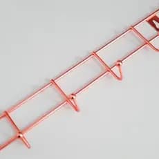 Suporte De gancho Cabideiro de Parede Multiuso Metal Inox Ou Rose Com 6 Ganchos Suporta até Em 5kg Para Cozinha Banheiro Porta Wellmix