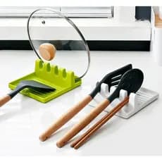 Suporte de Descanso para Colher Talheres Utensílios Bancada Cozinha Multifuncional