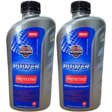 Kit 2 Pulver Oil Protetivo de Chassis e Peças Automotivas Gitanes - 1 Litro