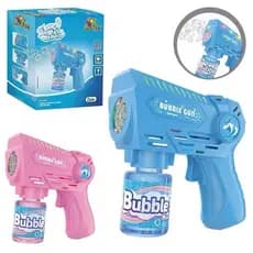 Pistola de Bolhas de Sabão Automática com Luz LED Infantil + Refil – Brinquedo Divertido
