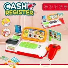 Caixa Registradora Brinquedo Infantil Mercadinho Scanner Luz E Som Maquina Registradora Pequena