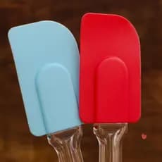 Espátula de Silicone Resistente ao Calor com Cabo Transparente