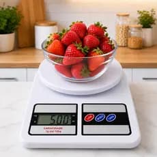 Balança de Cozinha Digital 10Kg Alta Precisão para Dieta Fitness Nutricional Culinária Alimentos