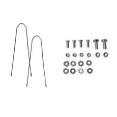 Conjunto Parafuso e Haste Paralama 380mm Bicicleta Aro 26 Completo